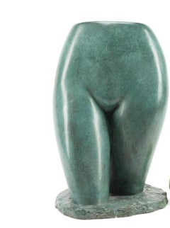 Larry Mohr Aktstudie weiblicher Verdigris Bronze weiblicher weiblicher.