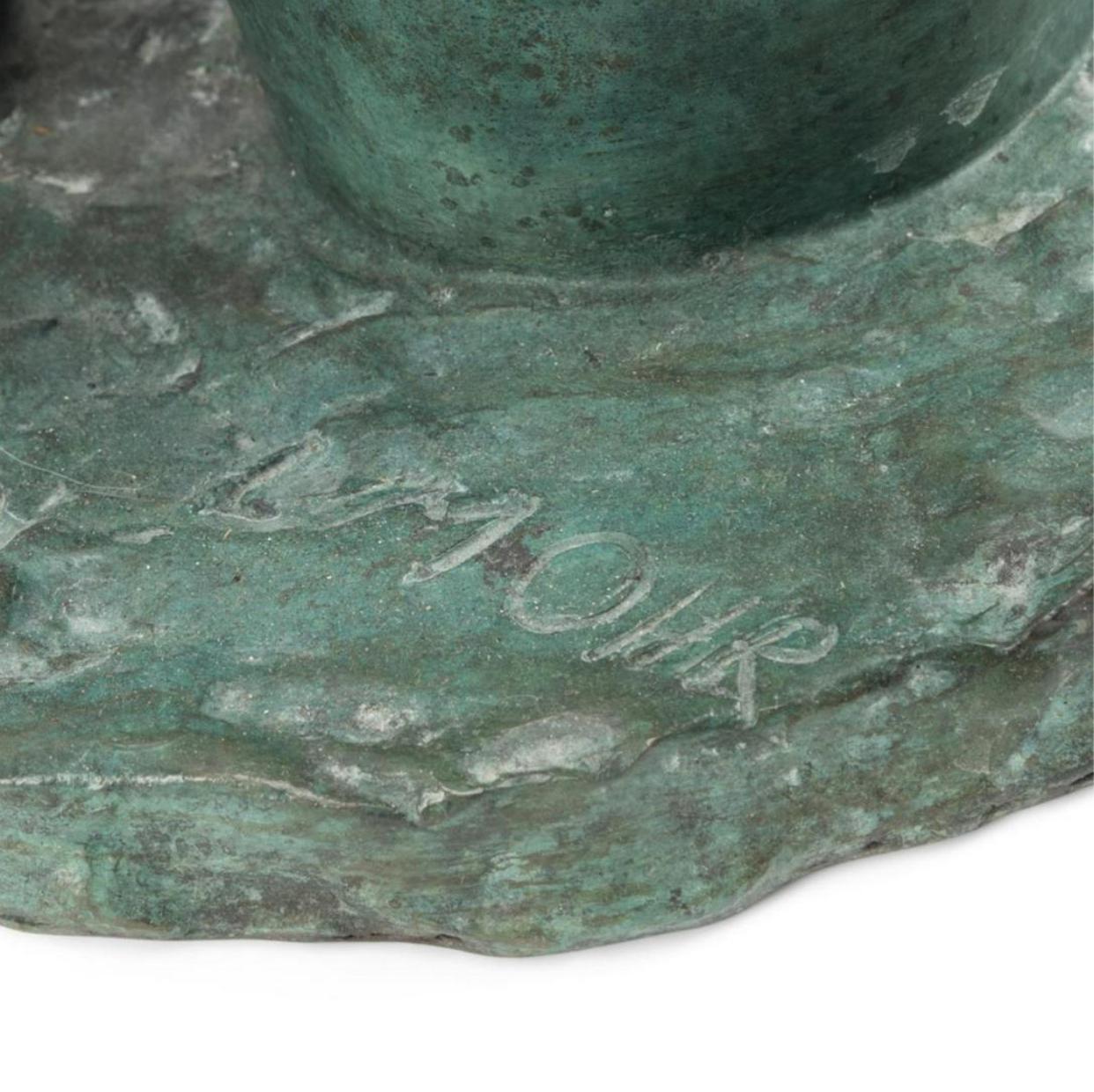 Larry Mohr Aktstudie weiblicher Verdigris Bronze weiblicher weiblicher. (Ende des 20. Jahrhunderts) im Angebot