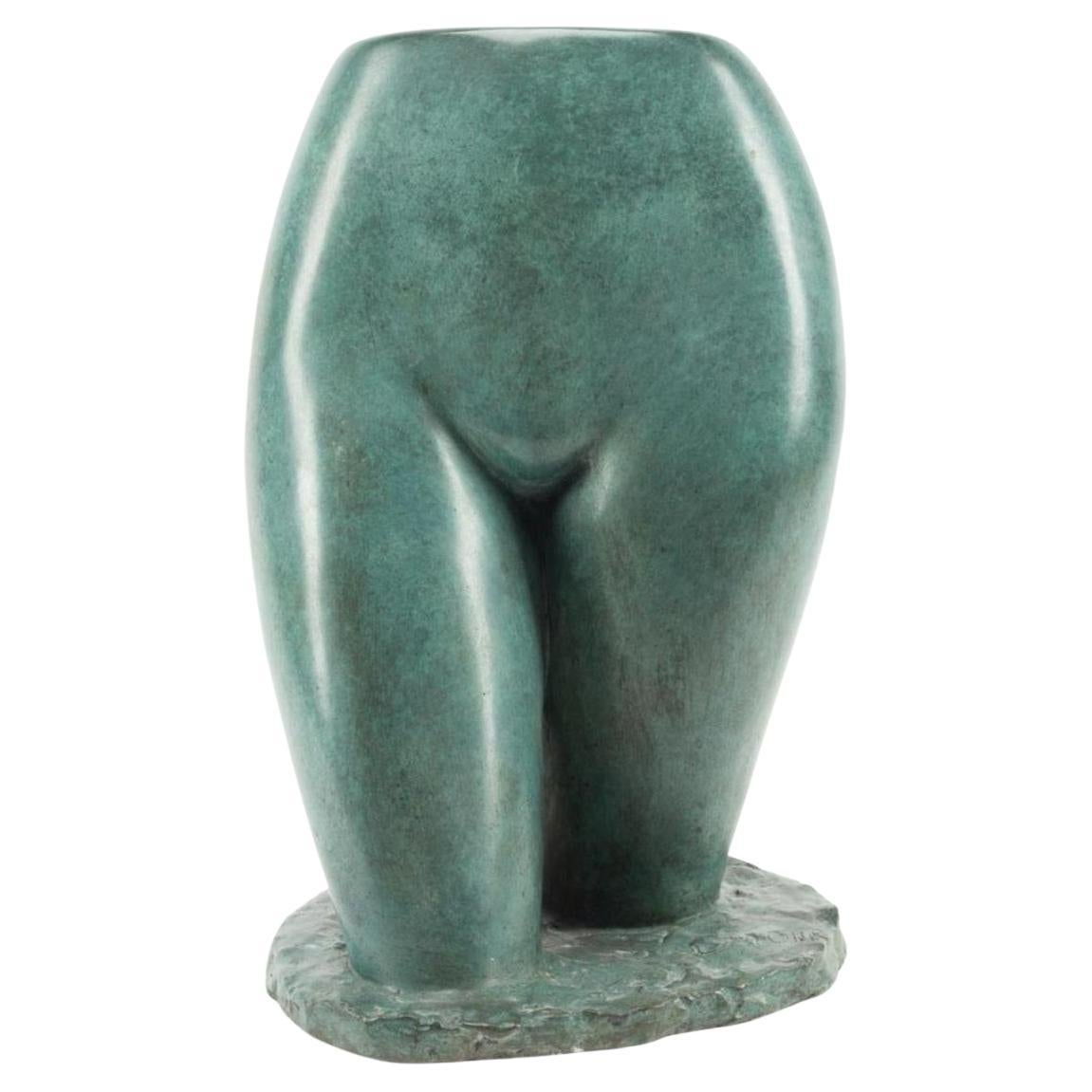 Larry Mohr “Nude Study” Female Verdigris Bronze Female.