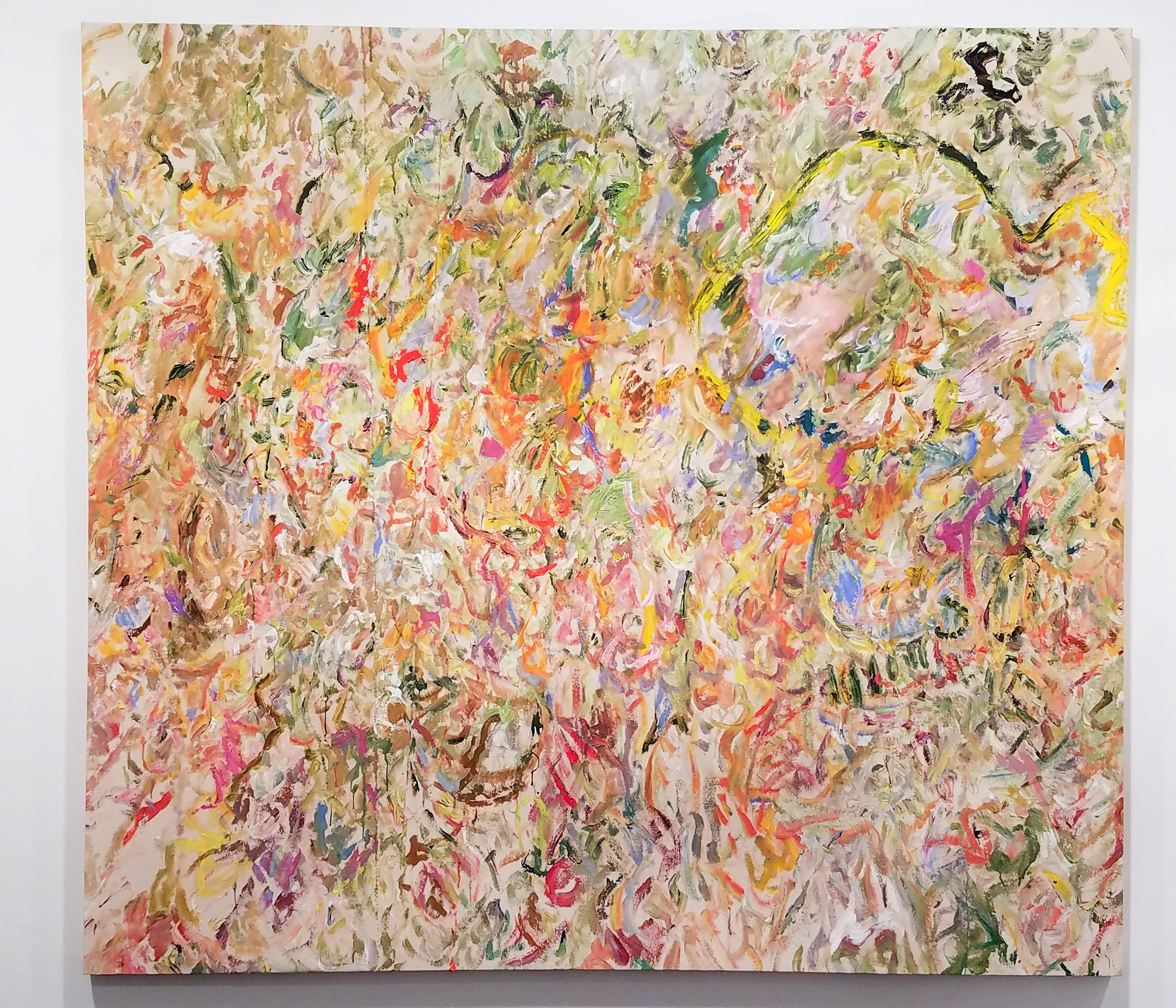 Larry Poons Abstract Painting - Aronua