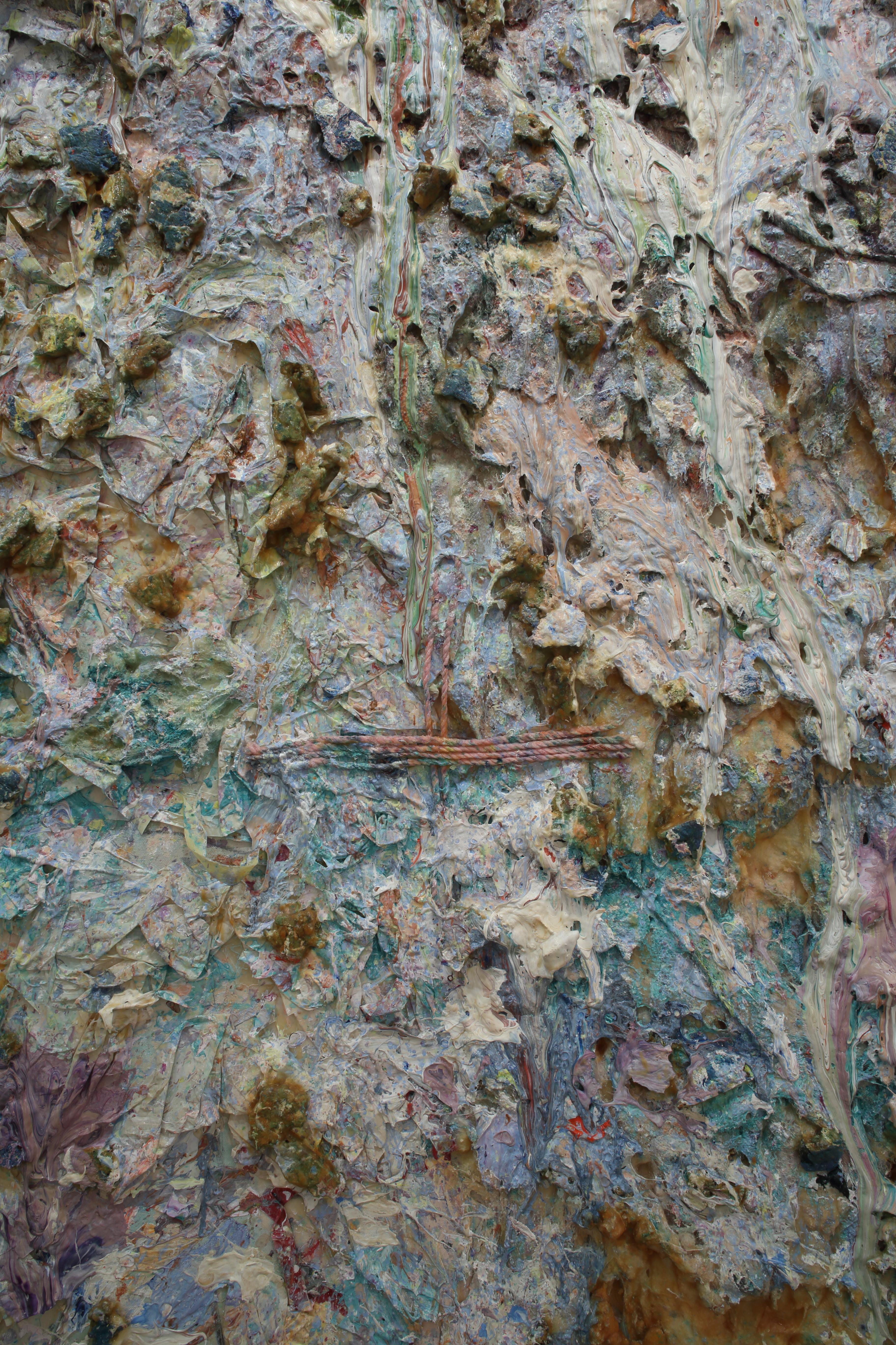 Hymn for Him 88C-2 - Painting by Larry Poons