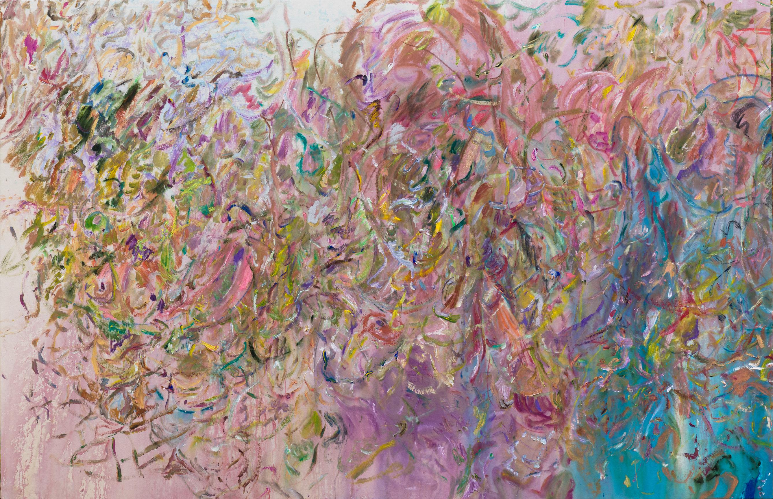 Larry Poons Abstract Painting - Luta Compre