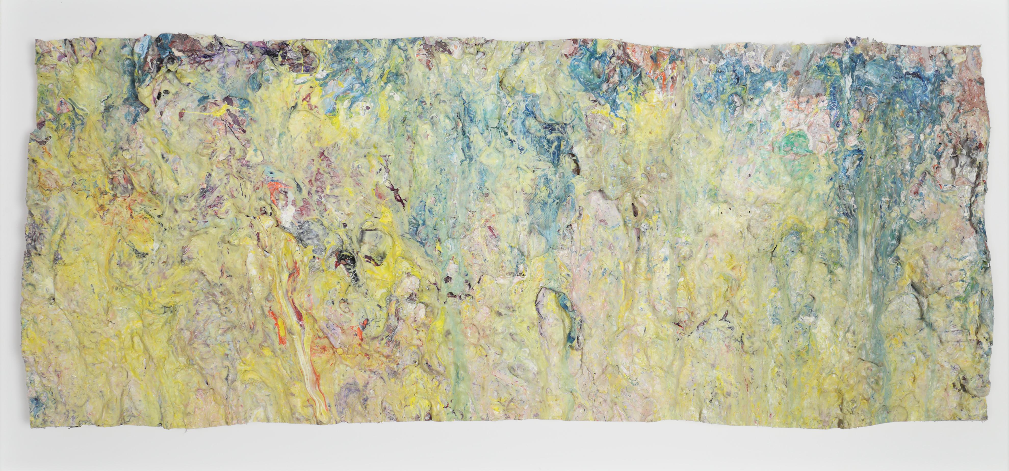Abstract Painting Larry Poons - Champ au printemps