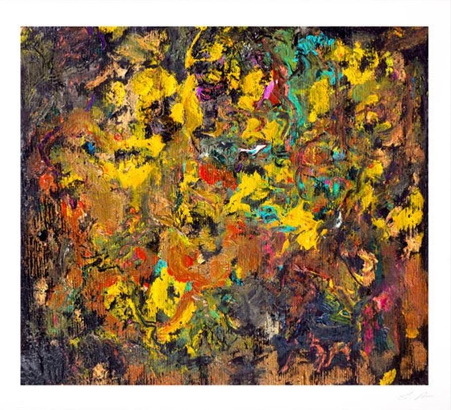 Larry Poons Abstract Print - Cherry Bobalink
