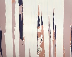 Pink Composition, sérigraphie expressionniste abstraite de Larry Poons