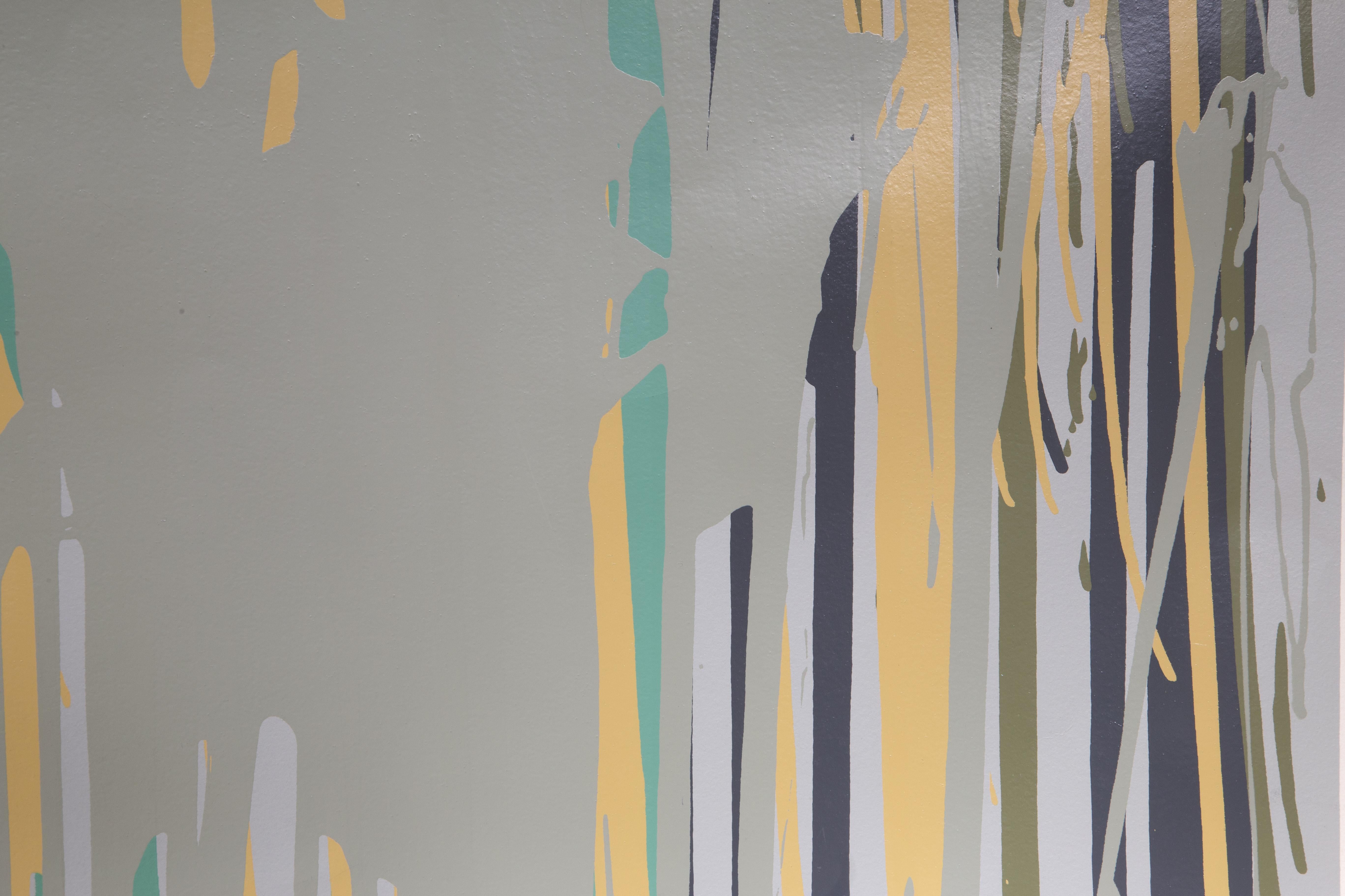 Amarillo, Azul, Gris - Serigrafía Expresionista Abstracta de Larry Poons en venta 2