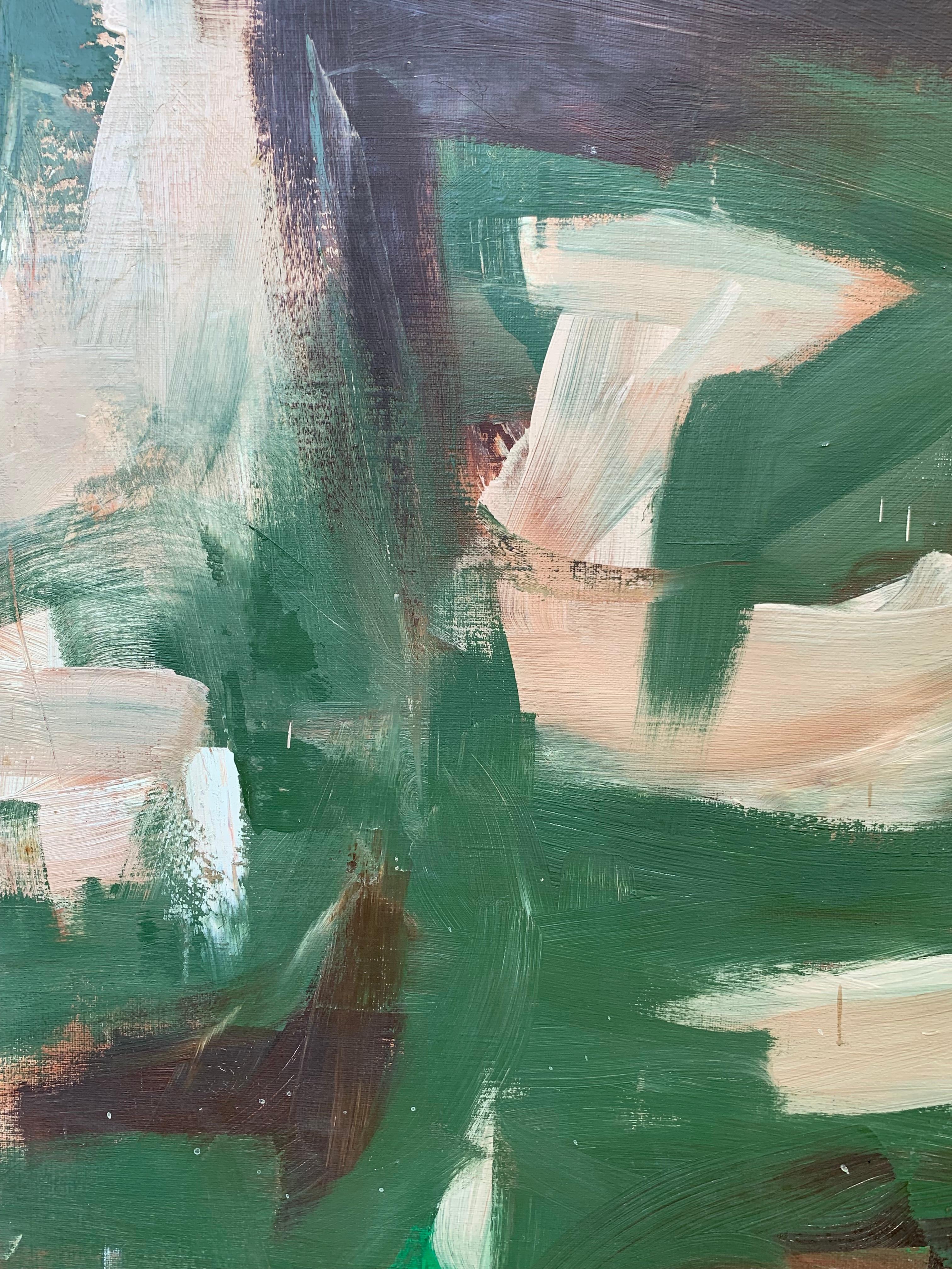 Kontrapunkt (Grau), Abstract Painting, von Larry Price
