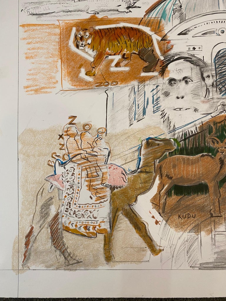 Larry Rivers Bronx Zoo 1983 241/250 For Sale at 1stDibs