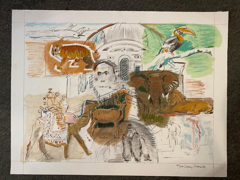 Larry Rivers Studio Larry Rivers Bronx Zoo 1983 241/250 For Sale at 1stDibs
