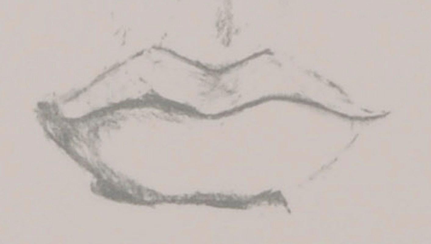 Diana Raised 1 - Gray Figurative Print by Larry Rivers
