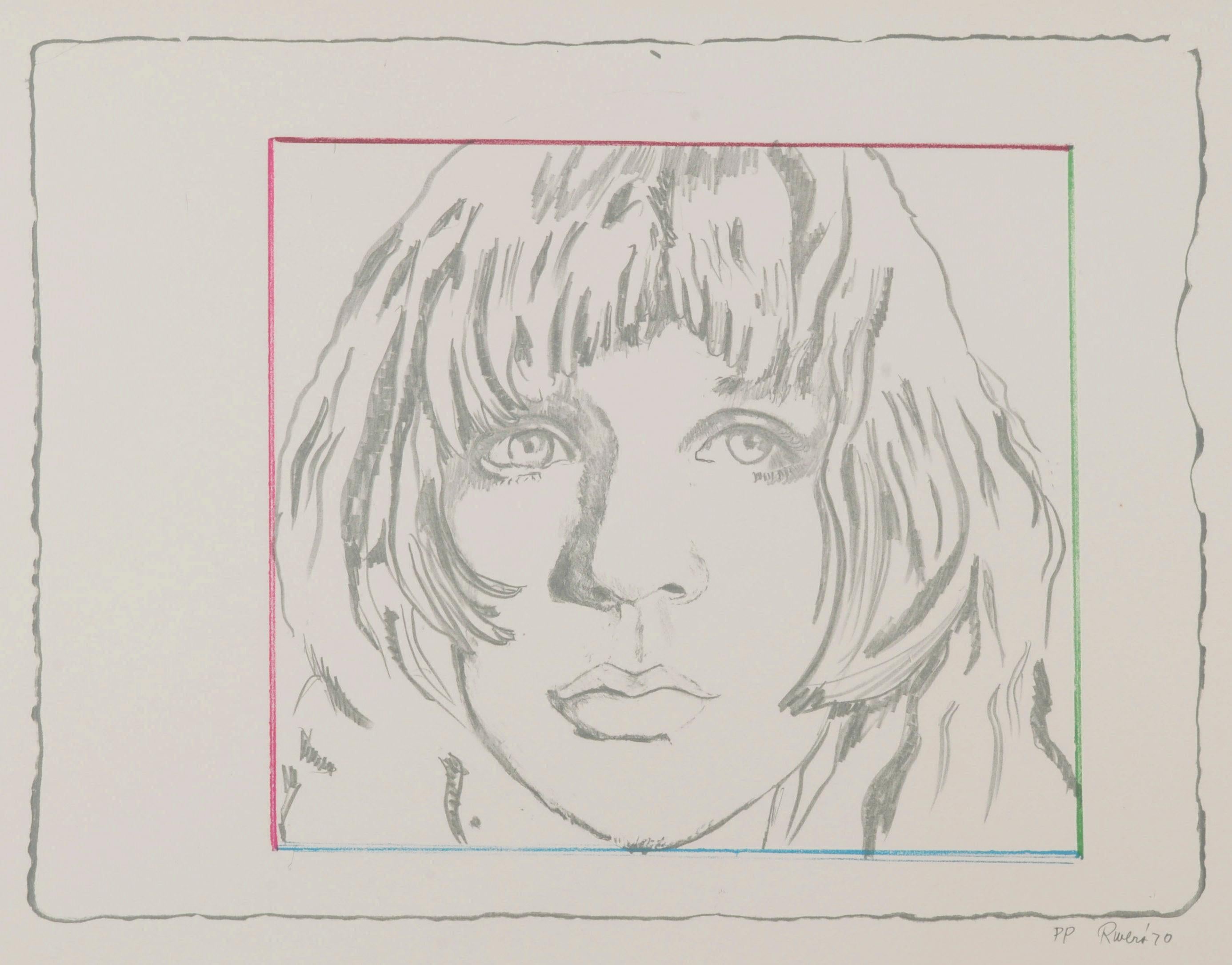 Larry Rivers Figurative Print - Diana Raised 1