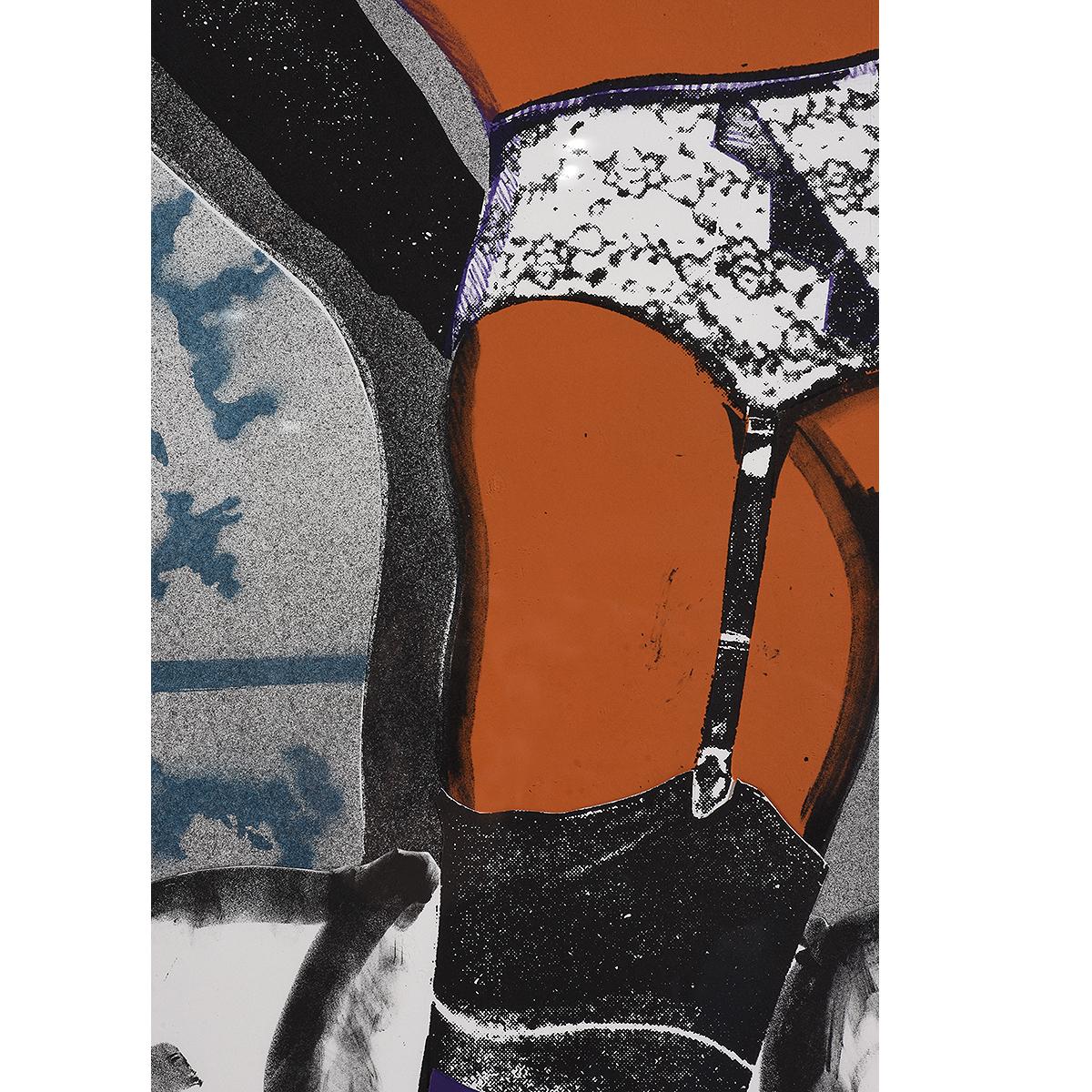 Lithographie de Larry Rivers « For Adults Only I », femme nue corsetée en vente 2