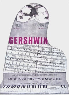 Gershwin Brothers, 1968 Exhibition Offset Lithograph