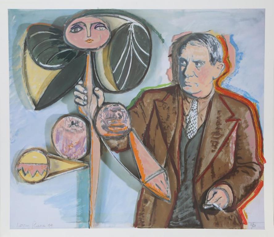 Larry Rivers Figurative Print - Homage to Picasso