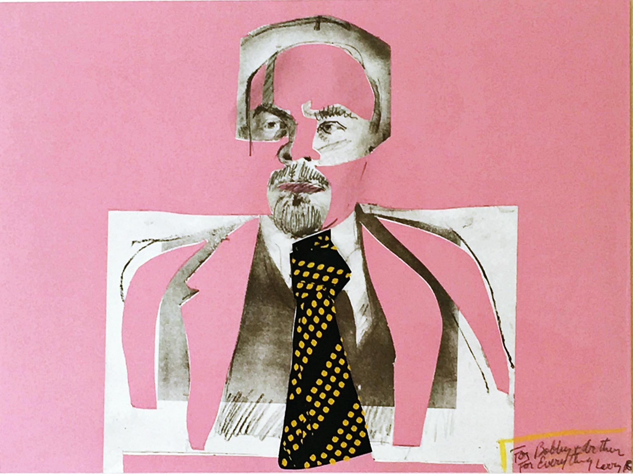 Homage to Vladimir Ilyich Lenin (signed and inscribed) Lt Ed iconic print Framed - Print by Larry Rivers