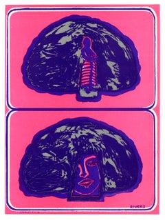 "La cabaña puede ser un peinado" litografía original