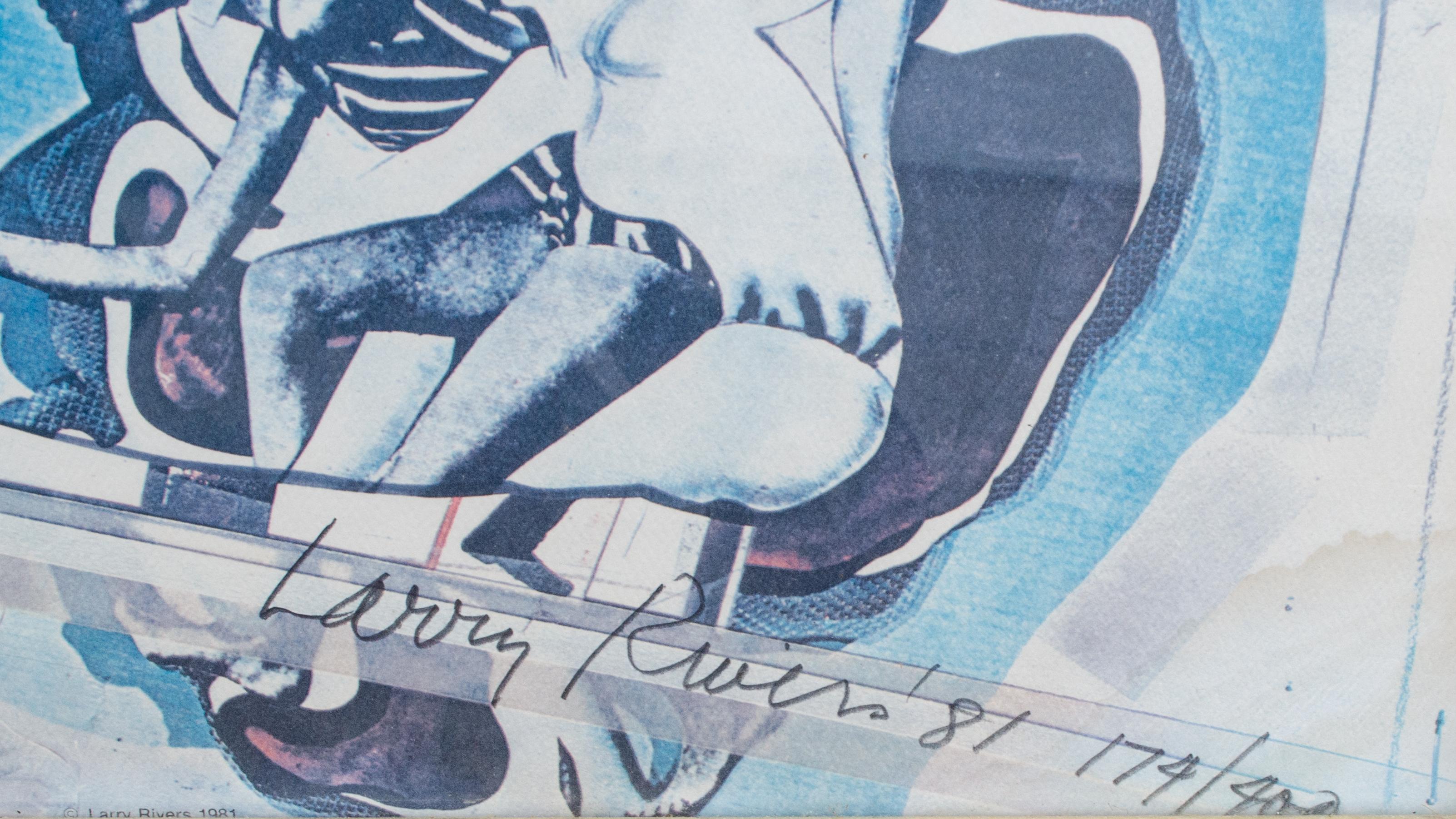 Larry Rivers 1981 Signed Hirshhorn Exhibition Poster For Sale 1