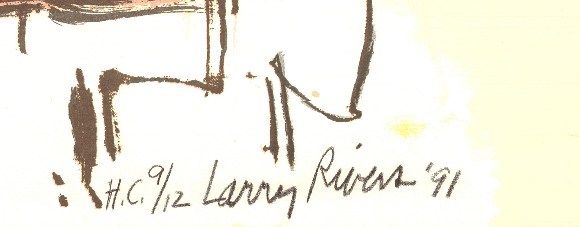 LARRY RIVERS, Maîtres néerlandais, 1991, signé en vente 3