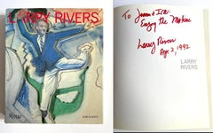 Retro LARRY RIVERS (hand signed and inscribed first edition book) 
