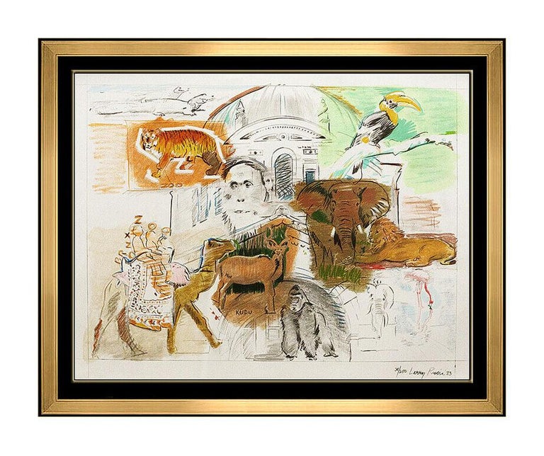 Larry Rivers Larry Rivers Large Color Silkscreen Bronx Zoo Hand