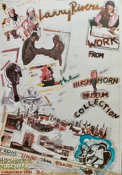 Larry Rivers LMTD ED signed Print for the Hirshhorn Museum in Wash, DC  