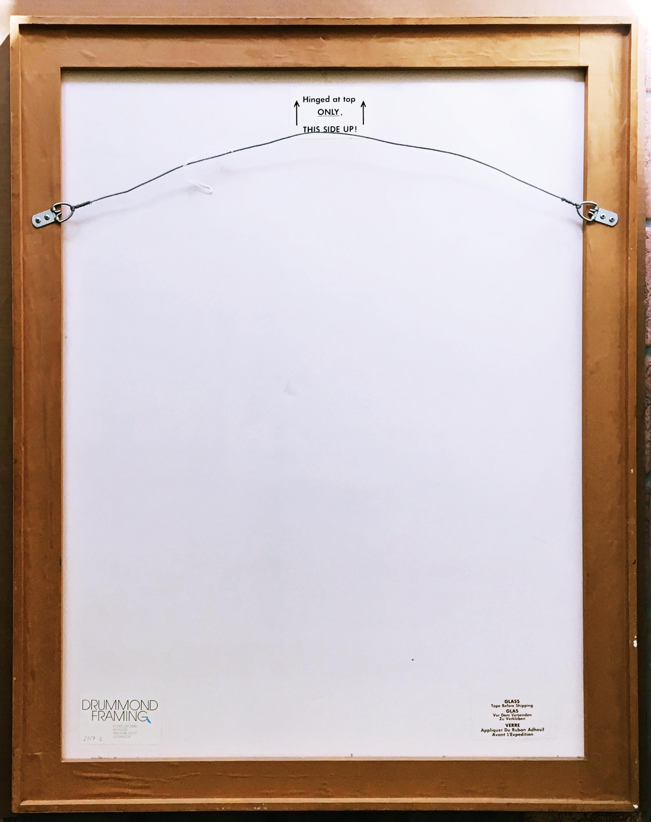 Larry Rivers Republique De Guinee Pochoir Inscribed in ink to Andy Warhol Framed For Sale 4
