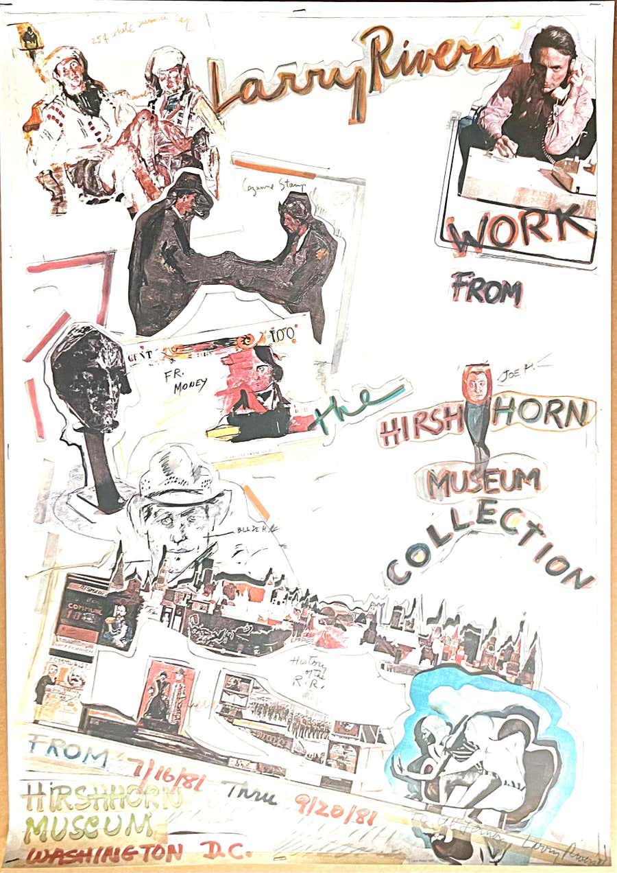 Larry Rivers - Works from the Hirshhorn Museum - hand signed to museum director