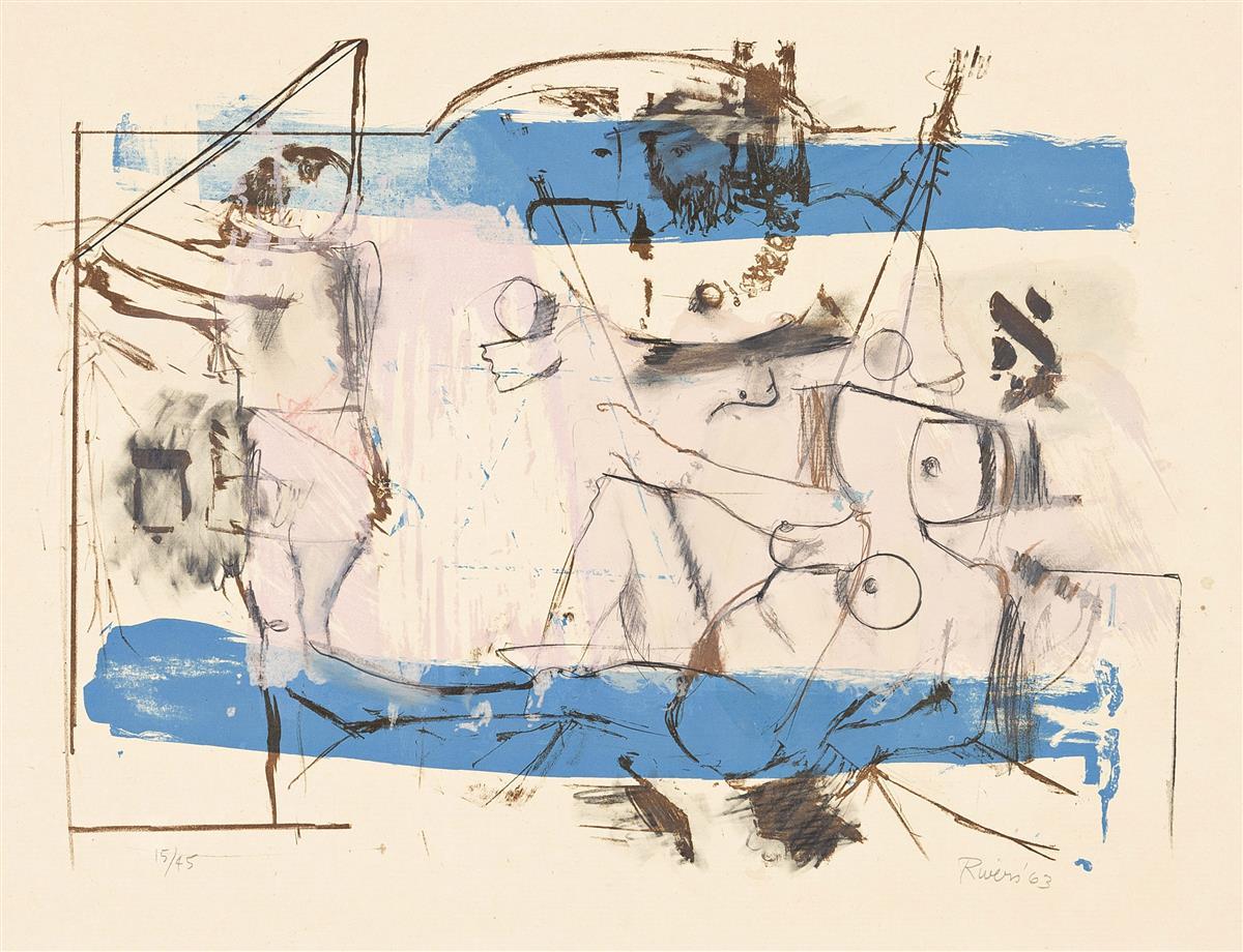 Larry Rivers Abstract Print - Purim