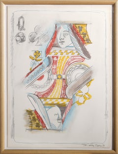 « Queen of Clubs », carte à jouer de Larry Rivers