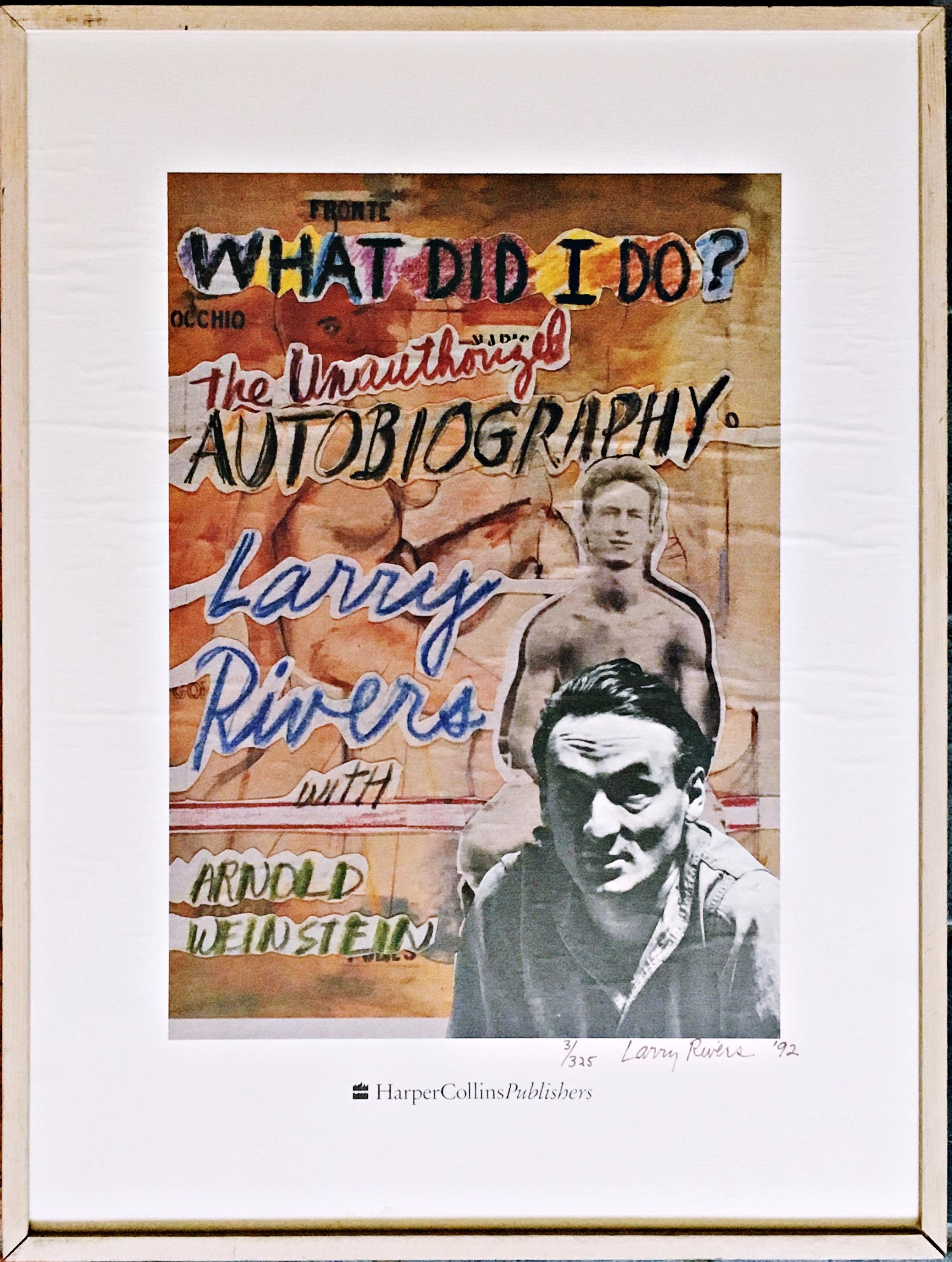 What Did I Do? Limited edition signed print featuring The Unauthorized Biography - Print by Larry Rivers