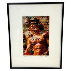Larry Schulte ‘Fireman’ 2003 , Cut, Woven & Painted Photograph Mixed Media
