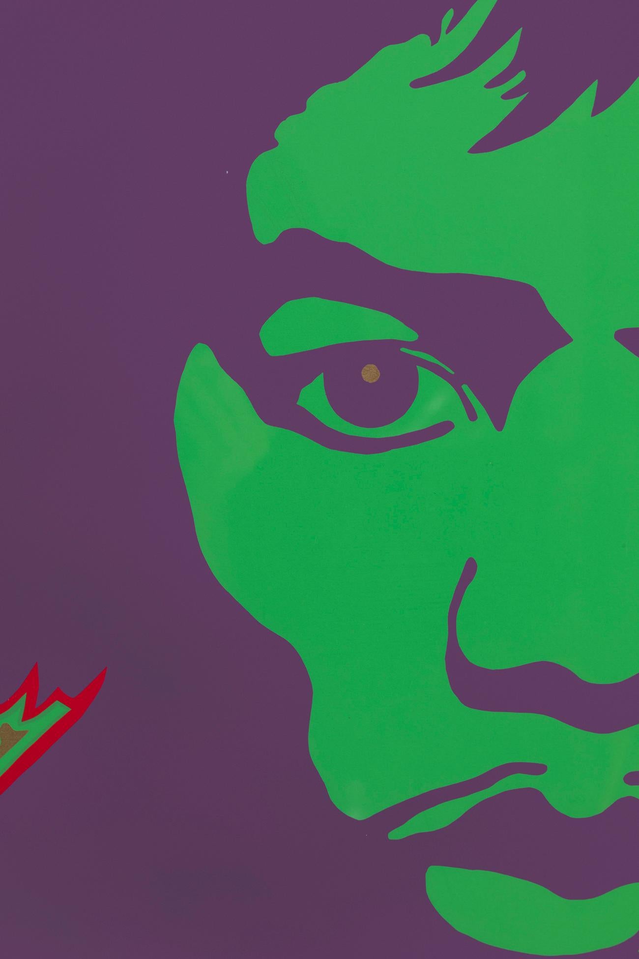 Mid-Century Modern Larry Smart ‘Fire’ Jimi Hendrix Screen Print, 1967 For Sale