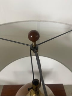 Larry Terry Brown Ceramic Table Lamp