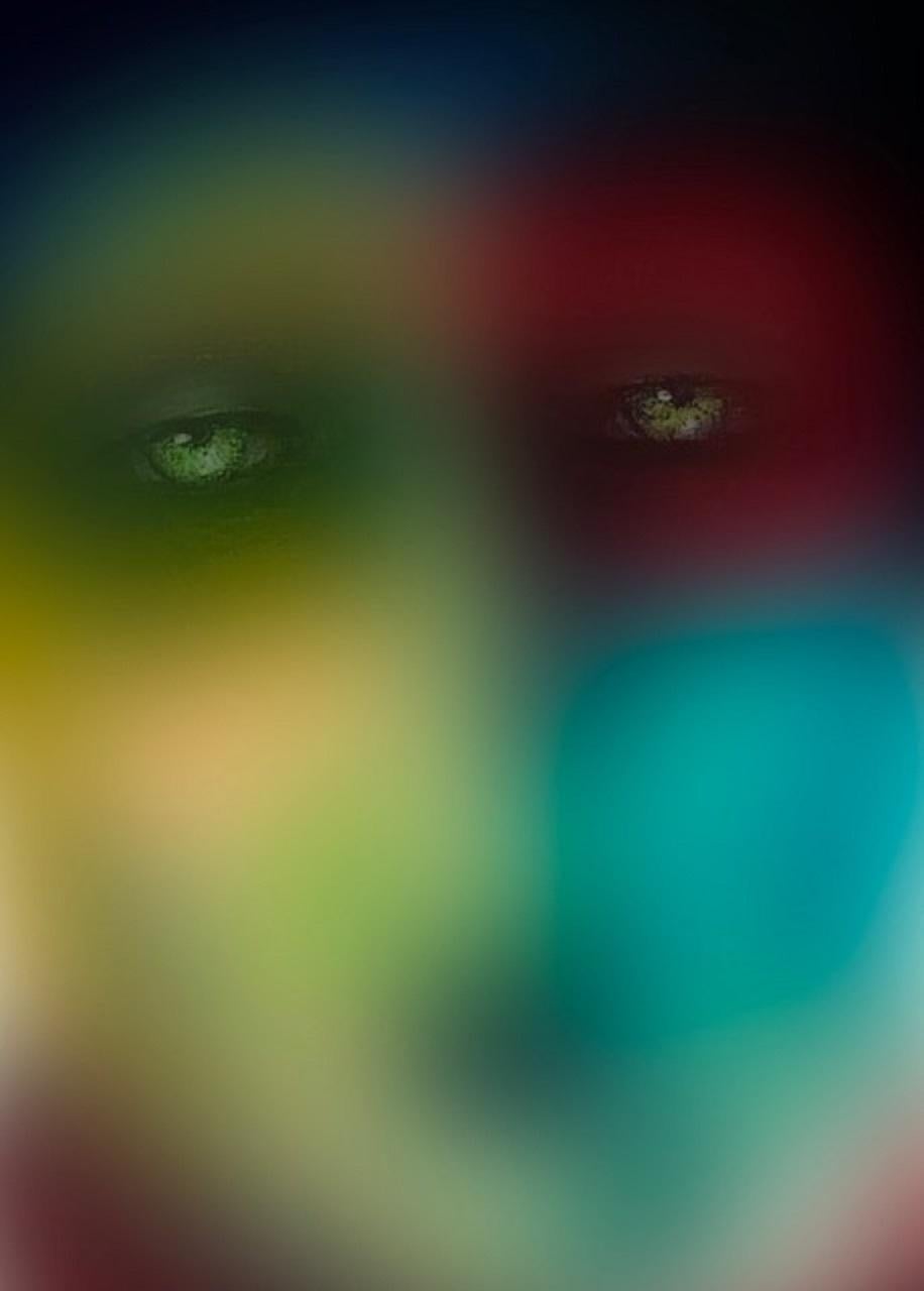 Larry Vigon Figurative Painting - Blurry Eyes #4