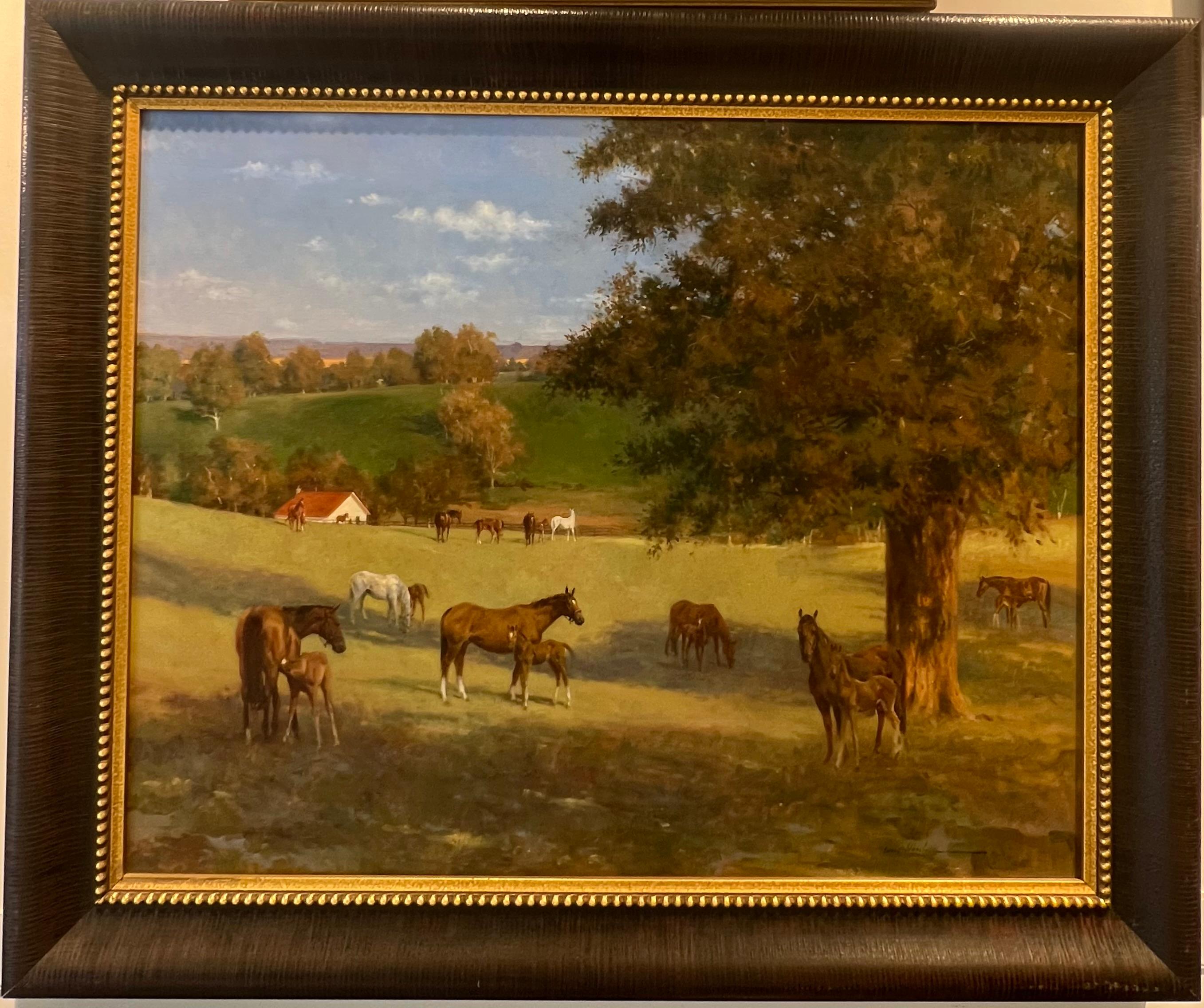 Mares and Foals – Painting von Larry Wheeler