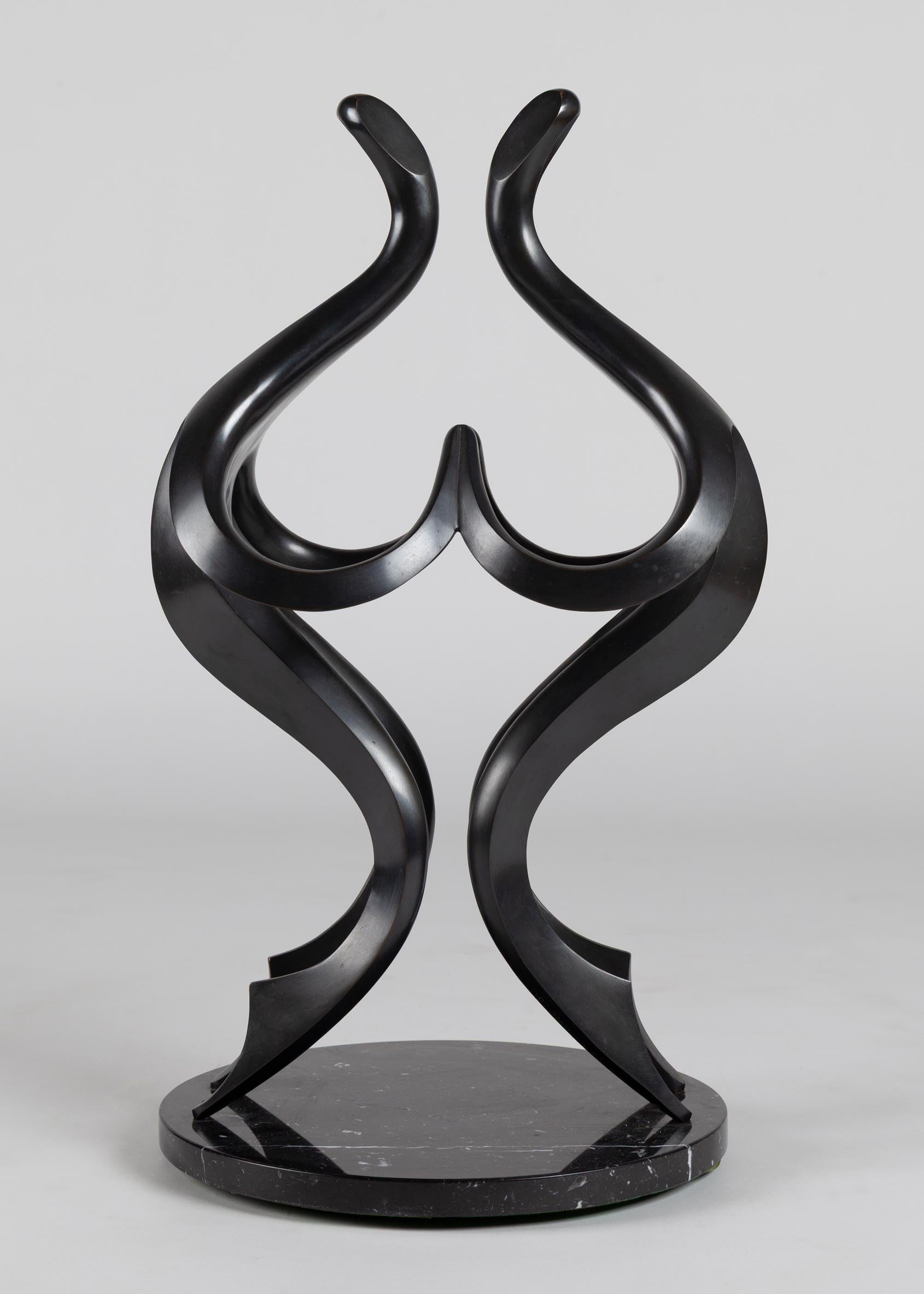 
Larry Young (American, born 1943) is a sculptor based in Columbia, Missouri, whose work spans over 50 monumental outdoor installations worldwide. Though he first achieved distinction as an Olympic medal-winning race-walker, Young turned his