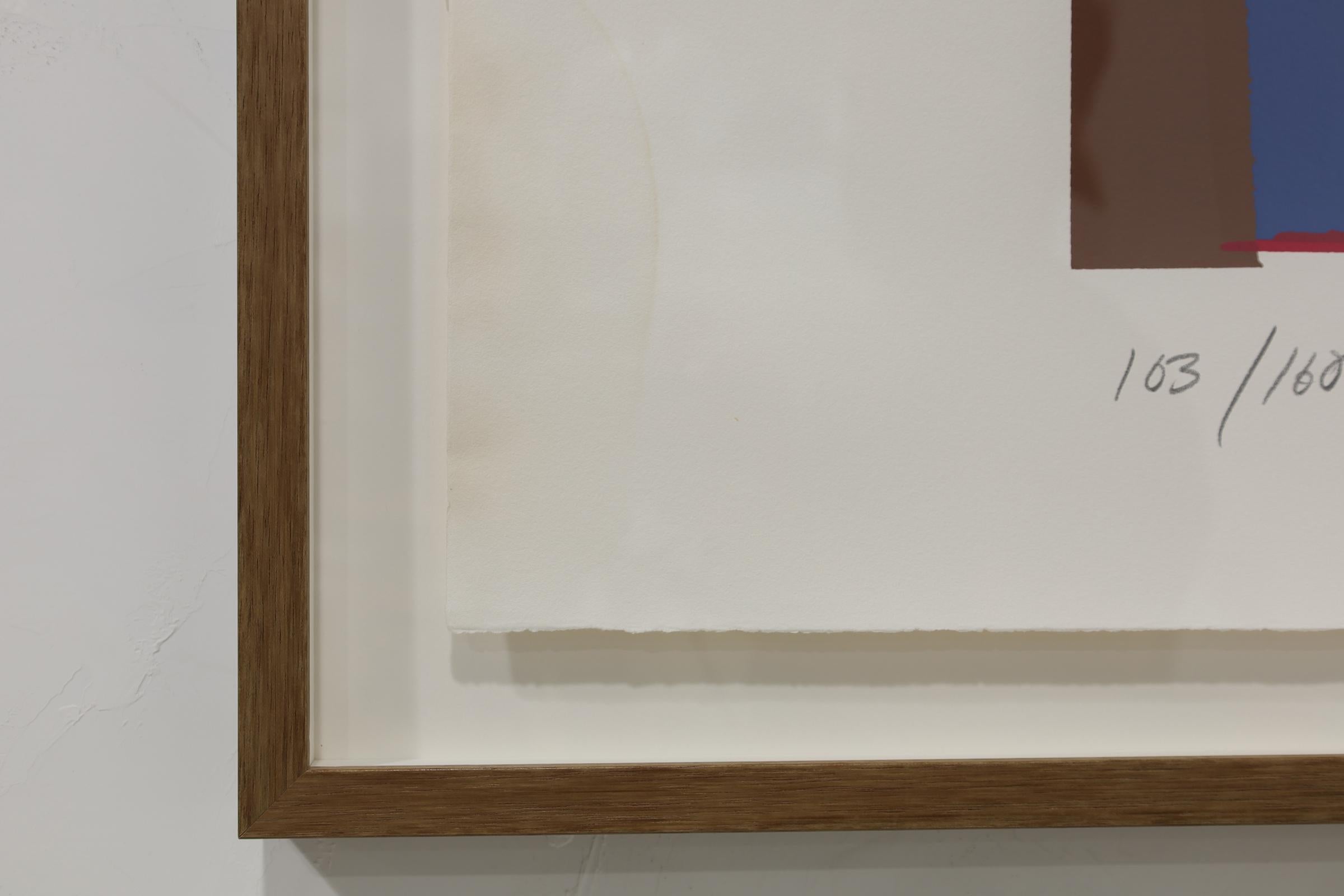 Larry Zox Bonac I & II, Abstract Expressionist Screenprint by Larry Zox 1981 In Excellent Condition For Sale In Dallas, TX