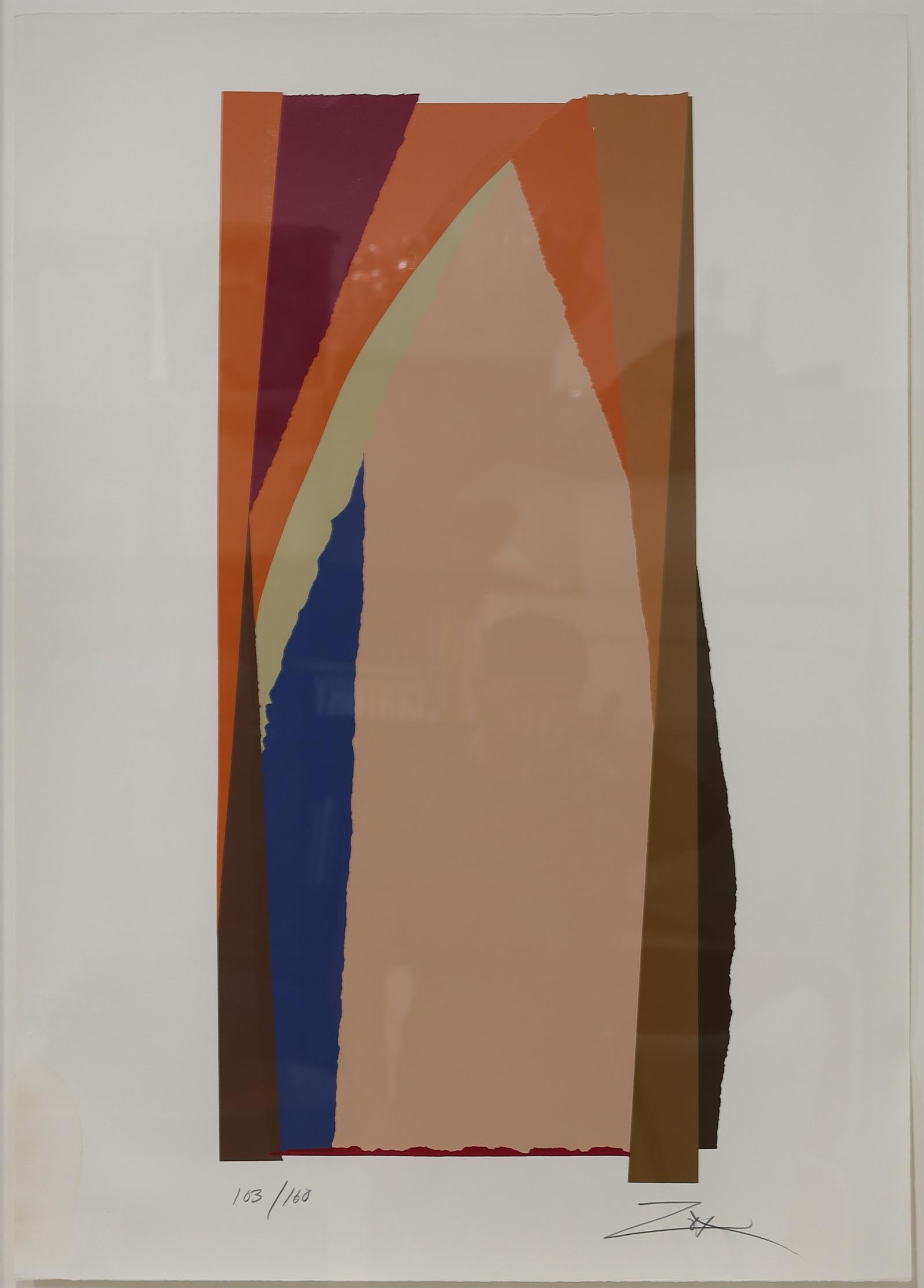 Larry Zox Bonac I & II, Abstract Expressionist Screenprint by Larry Zox 1981 For Sale 2