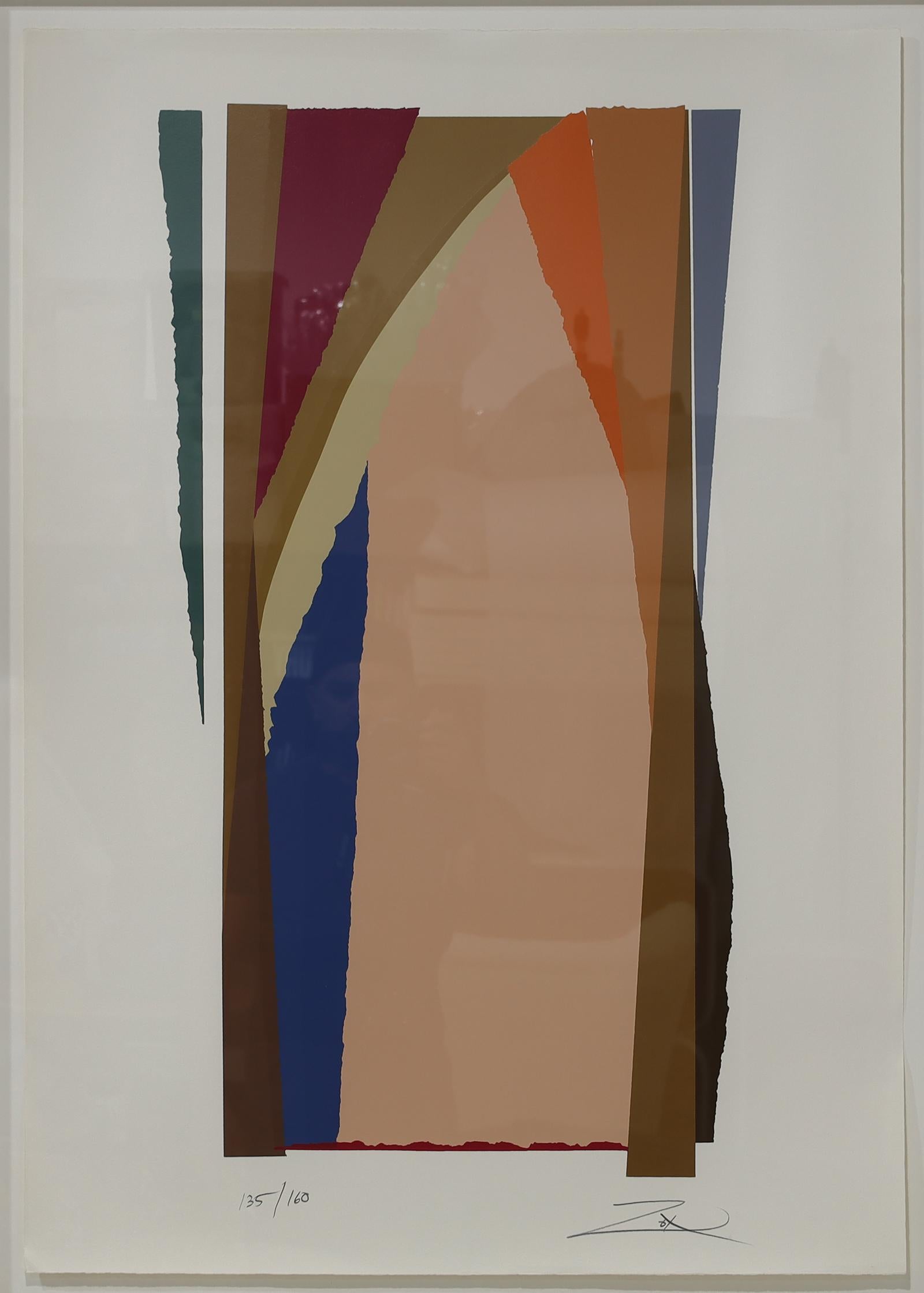 Larry Zox Bonac I & II, Abstract Expressionist Screenprint by Larry Zox 1981 For Sale 3