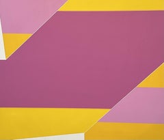 "Jean Jean" Larry Zox, Farbfeld, Geometrische Abstraktion, Harte Kante, Gelb