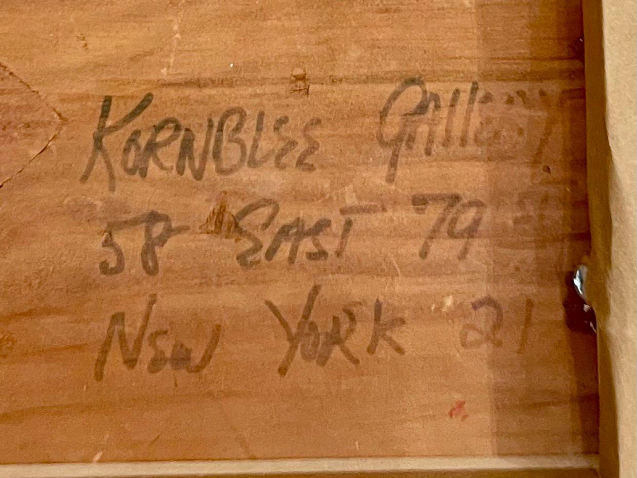 Larry Zox, original Red, White and Blue acrylic painting, signed, dated, framed For Sale 5