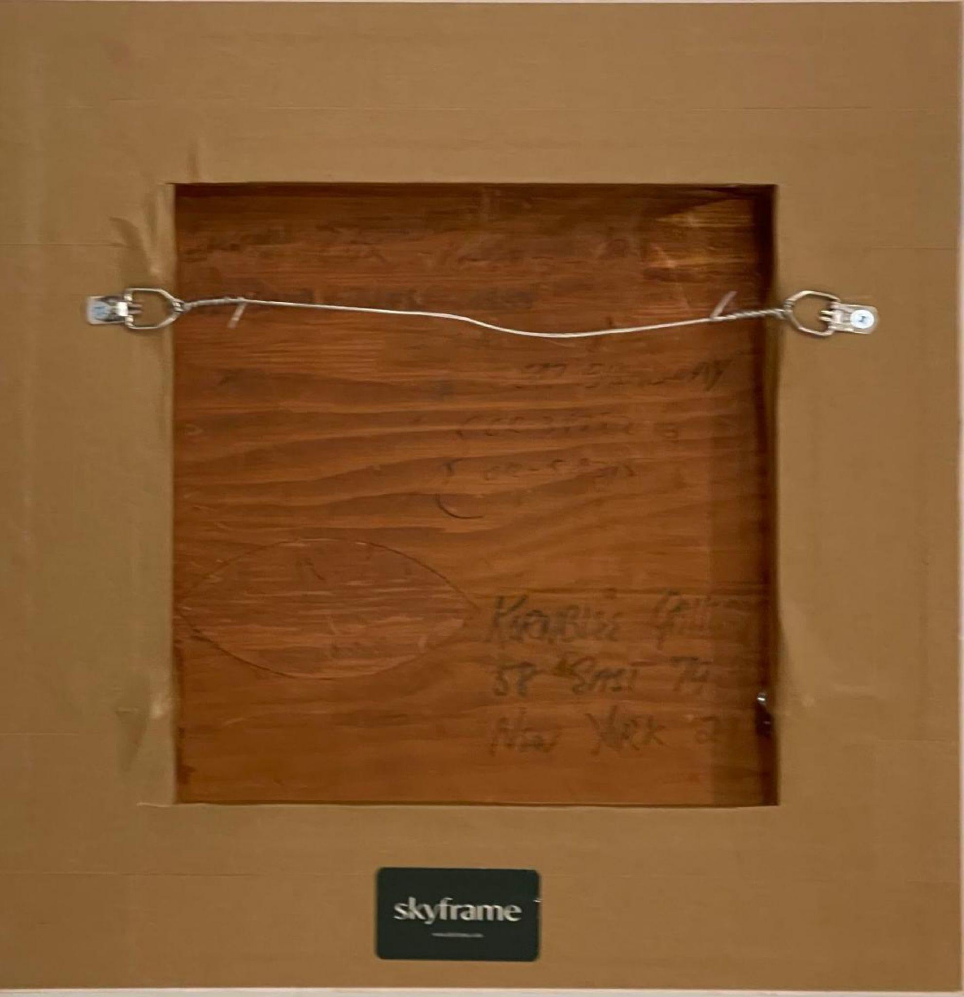 Larry Zox, original Red, White and Blue acrylic painting, signed, dated, framed For Sale 8