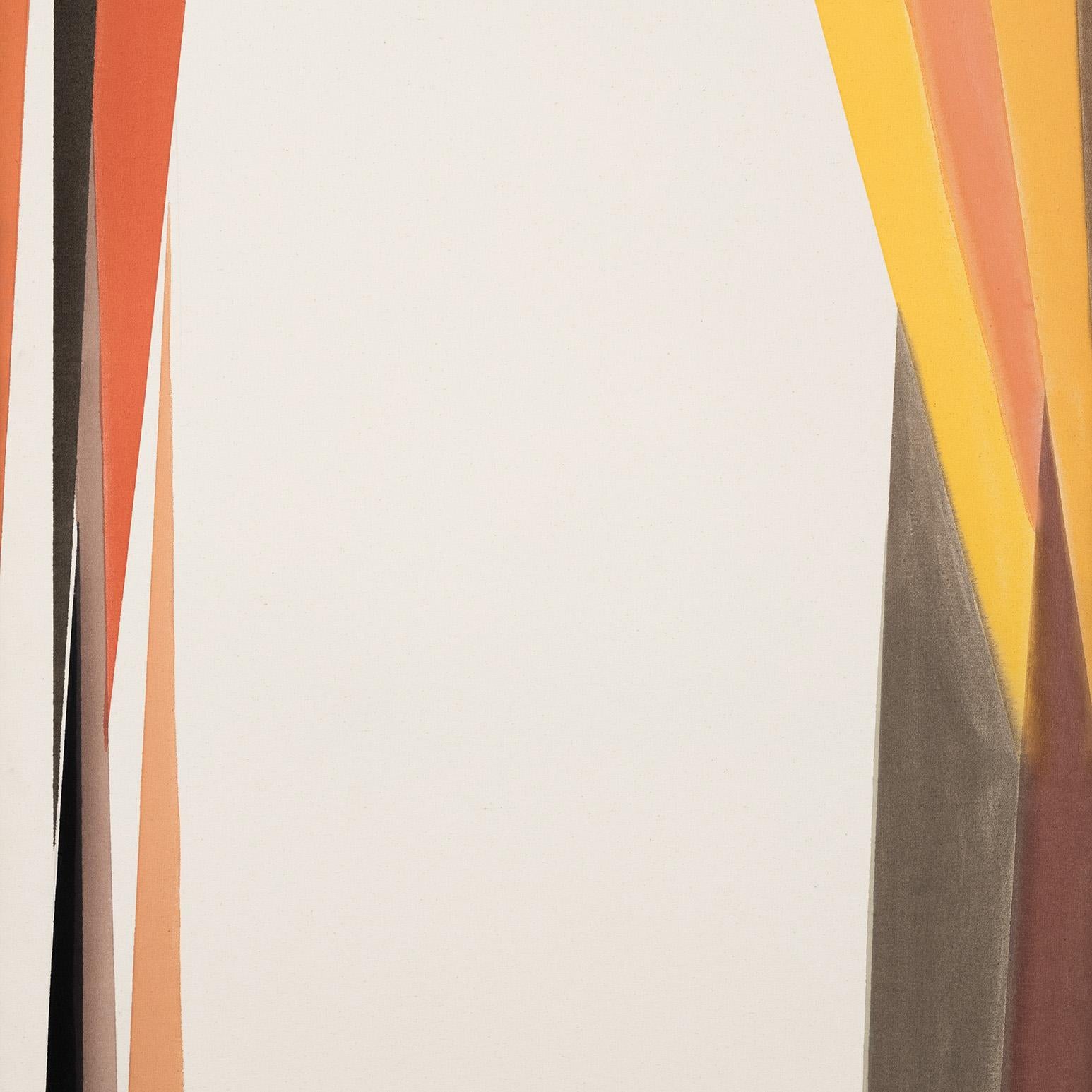Gamma rossa - Abstract Painting Beige di Larry Zox