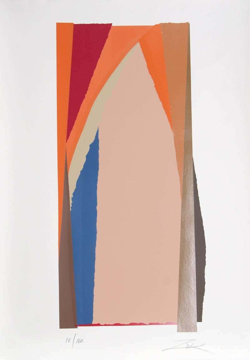 Bonac II, Abstract Expressionist Screenprint by Larry Zox