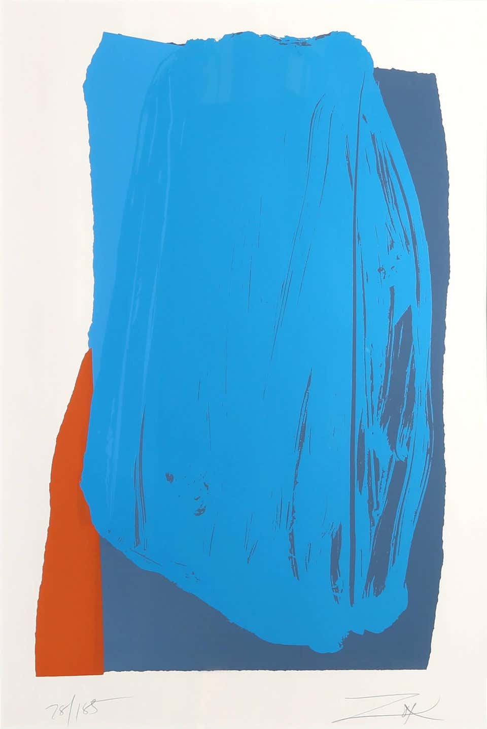 Moro II, Abstract Expressionist Screenprint by Larry Zox