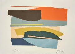 Larry Zox Color Serigraph, Hand Signed, 1980, Niagara Series I