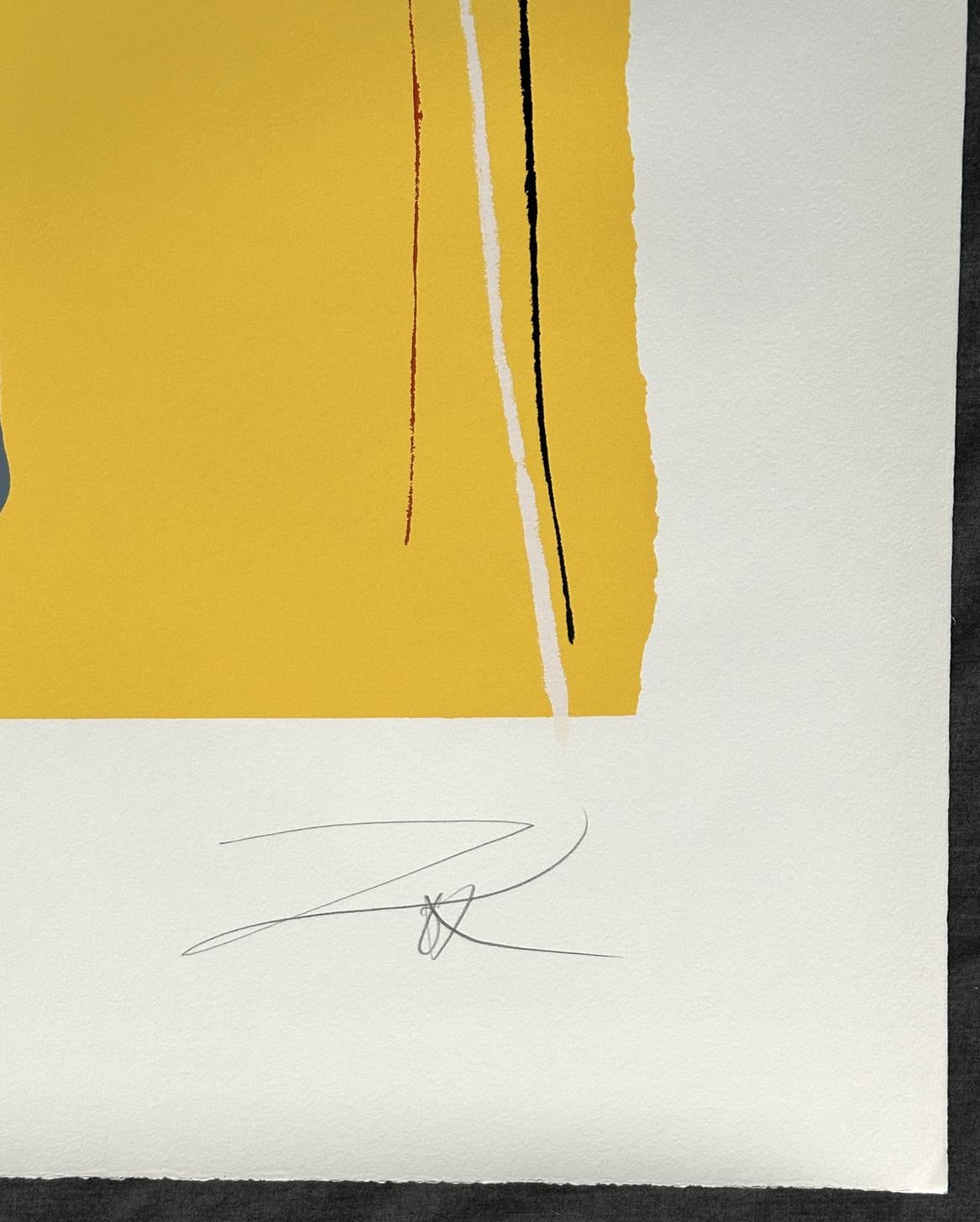 Artist Name: Larry Zox
Title:Niagara Series IV Yellow Signed Linocut Lithograph
Year : 1979
Medium Type: Print - Linocut Lithograph
Size-Width  Size-Height : 42.25''  29.75''
Signed  Edition Size: Signed in pencil and numbered4/175

Unframed in Very