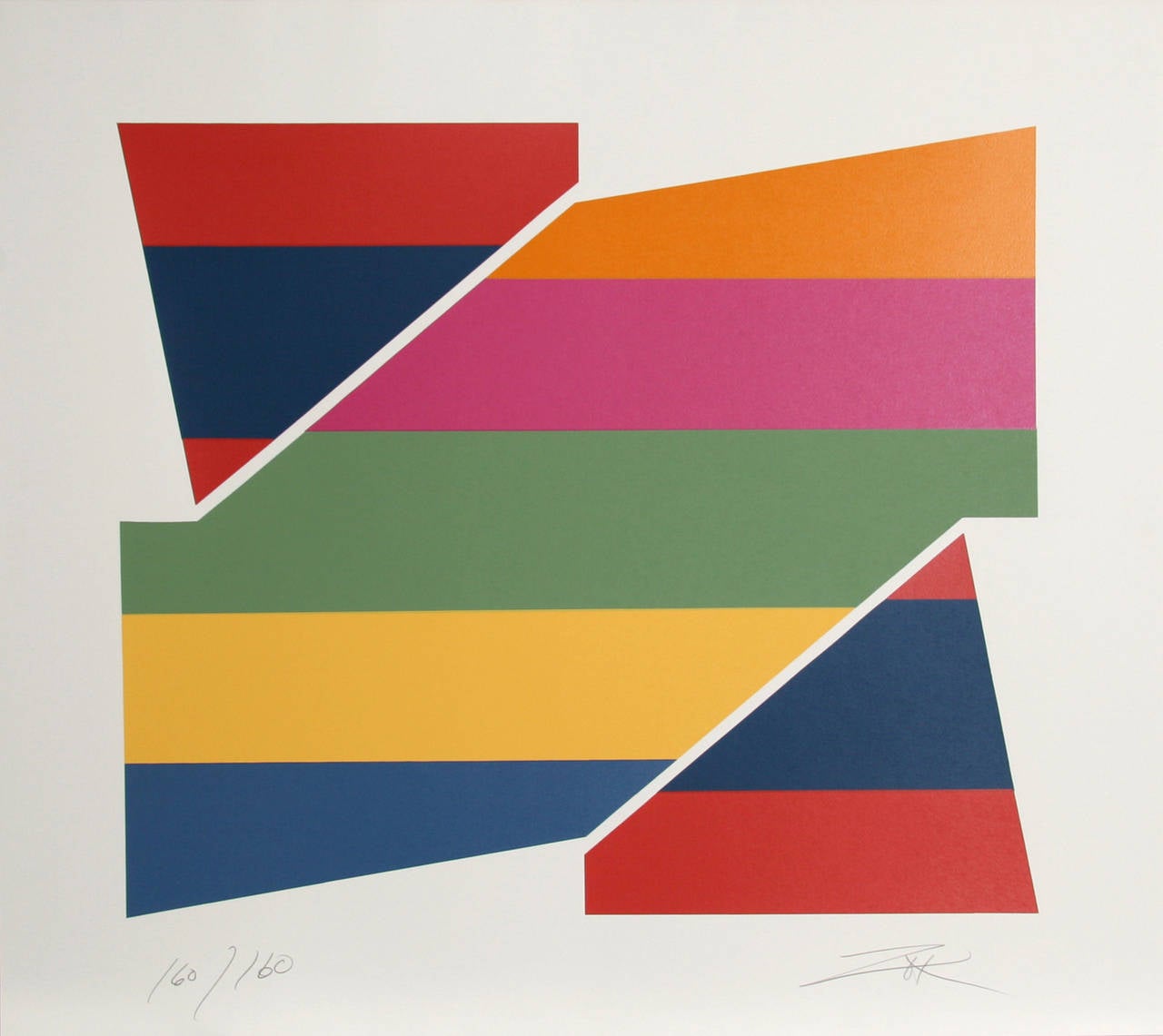 Artist: Larry Zox
Title: Rotation I
Year: 1978
Medium: Serigraph, signed and numbered in pencil 
Edition: 160
Paper Size: 34 x 38 inches [86.36 x 96.52 cm]