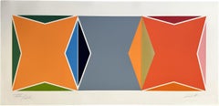 Composition carrée, 1978, signée, sérigraphie en édition limitée