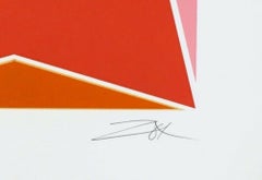 Three Square Composition, Limited Edition Silkscreen, Larry Zox - LARGE